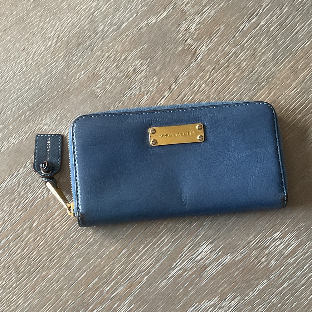 Marc Jacobs Navy Leather Wallet